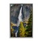 Stupell Industries Waterfall Between Cliffs Framed Floater Canvas Wall Art Design by Rick Berk